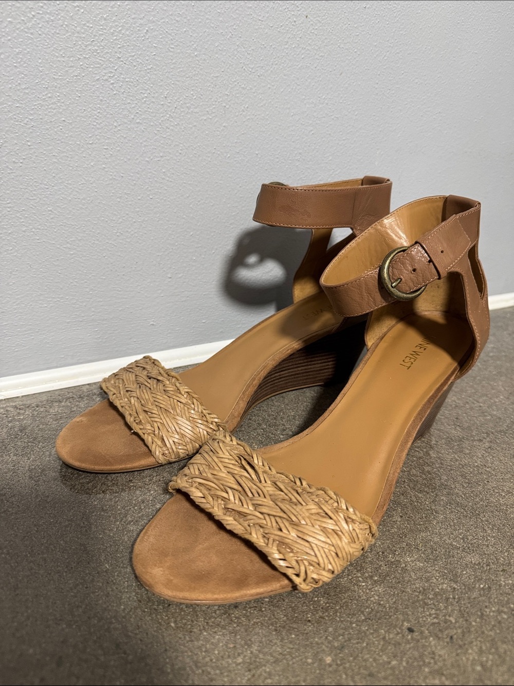 Nine West wedge sandals size 12 - Picture 2 of 8